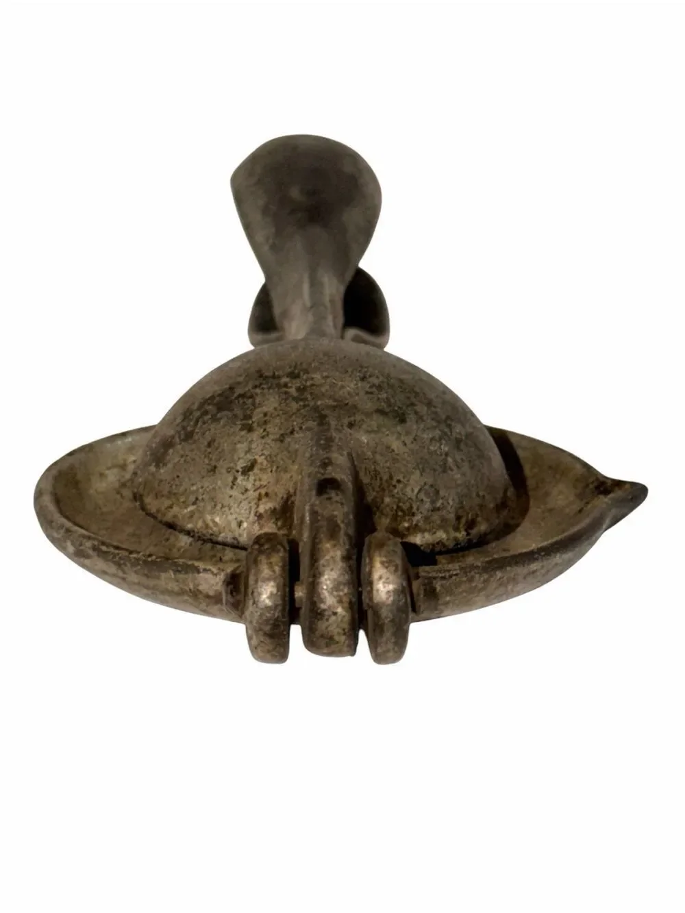 Antique Heavy Cast Iron Citrus Juicer Lemon Squeezer Hinged Hand Press Primitive